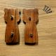 Handcrafted Acacia Wood Panda Fabric Handle Pair